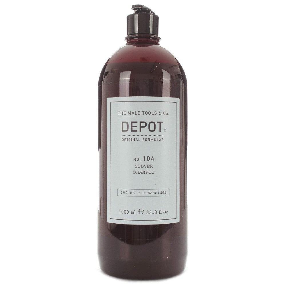 Depot - Champú para Cabello Blanco o Decolorado no. 104 Silver 1000 ml