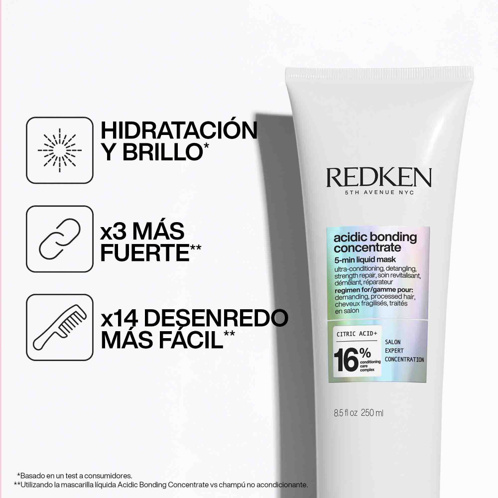 Redken - Mascarilla Acidic Bonding Concentrate 5-min Liquid Mask 250 ml