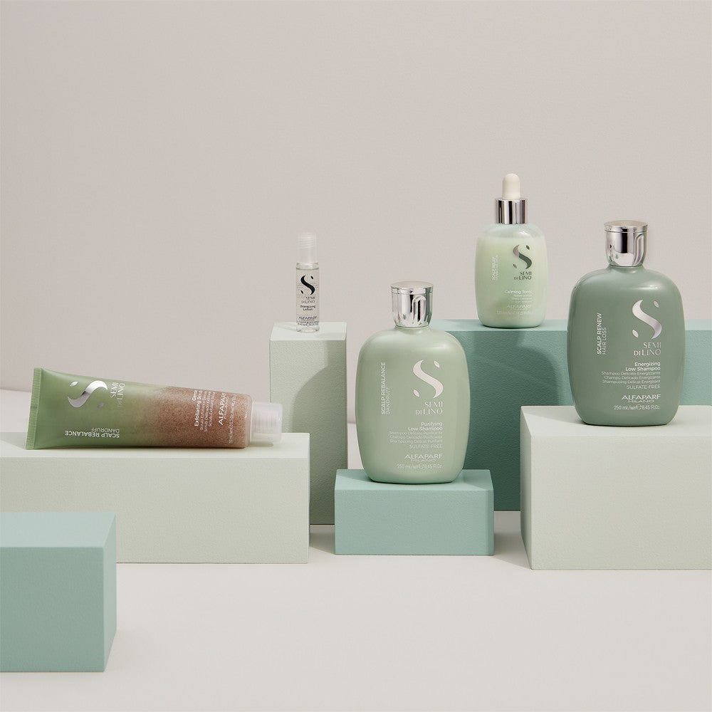 Alfaparf - Ampollas Anticaída Semi di Lino Scalp Renew Energizing Lotion 12 x 10 ml