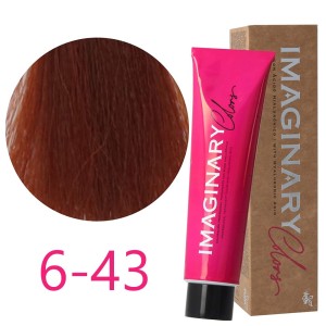 Imaginary Colors - Permanent Copper Color Dye 6-43 Dark Golden Blonde 100 ml