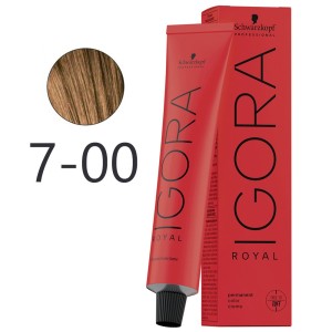 Schwarzkopf - Corante Permanente Igora Royal 7-00 Loira Natural Média Intensa 60 ml