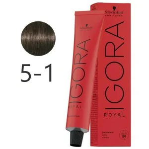 Schwarzkopf - Tinte Permanente Igora Royal 5-1 Castaño Claro Ceniza 60 ml