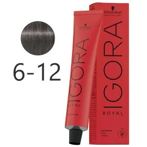 Schwarzkopf - Colorant Permanent Igora Royal 6-12 Dark Blonde Ash Smoke 60 ml