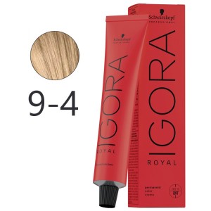 Schwarzkopf - Colorant Permanent Igora Royal 9-4 Blond Très Clair Beige 60 ml