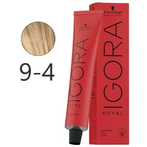 Schwarzkopf - Corante Permanente Igora Royal 9-4 Loira Muito Leve Bege 60 ml