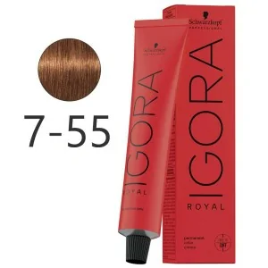 Schwarzkopf - Colorant Permanent Igora Royal 7-55 Blonde Medium Golden Intense 60 ml