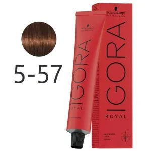 Schwarzkopf - Colorant Permanent Igora Royal 5-57 Light Chestnut Golden Copper 60 ml