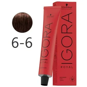 Schwarzkopf - Dauerfarbstoff Igora Royal 6-6 Dunkelblond Braun 60 ml