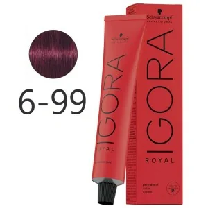 Schwarzkopf - Colorant Permanent Igora Royal 6-99 Blond Foncé Violet Intense 60 ml