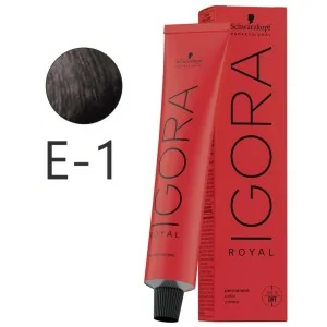 Schwarzkopf - Tinte Igora Royal E-1 Extracto Ceniza 60 ml