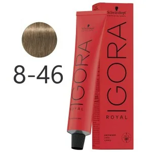 Schwarzkopf - Colorant Permanent Igora Royal 8-46 Blond Clair Beige Marron 60 ml