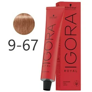 Schwarzkopf - Colorant Permanent Igora Royal 9-67 Blond Très Clair Cuivre Marron 60 ml