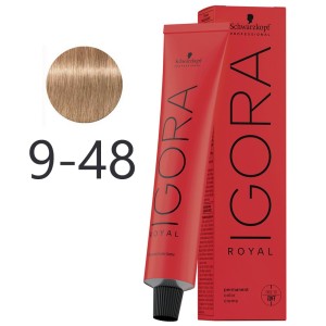 Schwarzkopf - Permanent Dye Igora Royal 9-48 Very Light Blonde Beige Red 60 ml