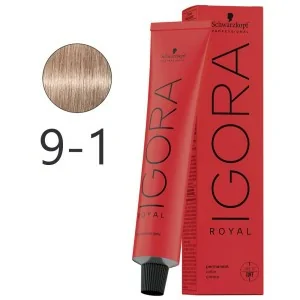 Schwarzkopf - Tinte Igora Royal 9-1 Rubio Muy Claro Ceniza 60 ml