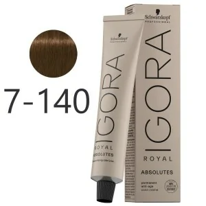 Schwarzkopf - Tinte Igora Royal Absolutes 7-140 Rubio Medio Ceniza Beige Natural 60 ml