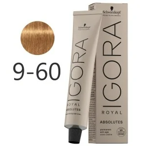 Schwarzkopf - Tinte Igora Royal Absolutes 9-60 Rubio Muy Claro Marrón Natural 60 ml