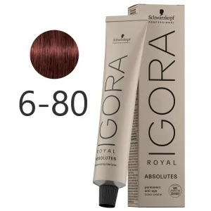 Schwarzkopf - Tinte Igora Royal Absolutes 6-80 Rubio Oscuro Rojo Natural 60 ml