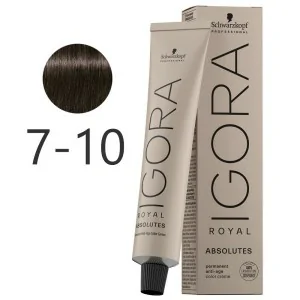 Schwarzkopf - Tinte Igora Royal Absolutes 7-10 Rubio Medio Ceniza Natural 60 ml