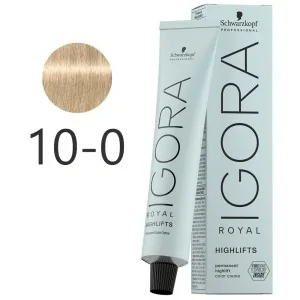 Schwarzkopf - Tinte Superaclarante Igora Royal Highlifts 10-0 Rubio Platino Natural 60 ml