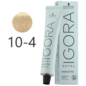 Schwarzkopf - Igora Royal Highlifts 10-4 Blonde Platinum Bege 60 ml