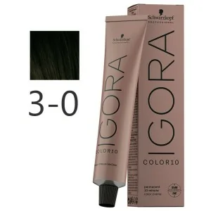 Schwarzkopf - Tinte Igora Color10 3-0 Castaño Oscuro Natural 60 ml