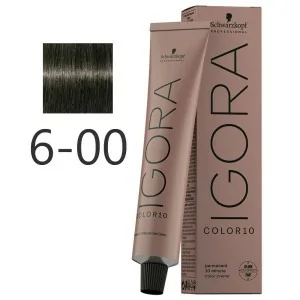 Schwarzkopf - Tinte Igora Color10 6-00 Rubio Oscuro Natural Intenso 60 ml