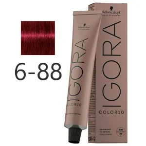 Schwarzkopf - Tinte Igora Color10 6-88 Rubio Oscuro Rojo Intenso 60 ml