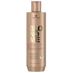 Schwarzkopf - Champú Ligero para Cabello Rubio BlondMe All Blondes Light 300 ml