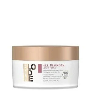 Schwarzkopf - Mascarilla Ligera para Cabello Rubio BlondMe All Blondes Light 200 ml