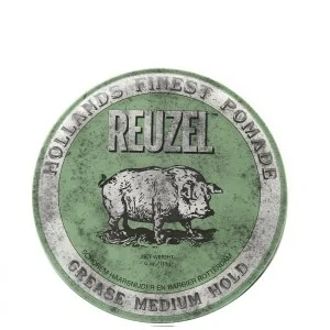 Reuzel - Pomada de Fijación Media Green Pomade Grease 113 g