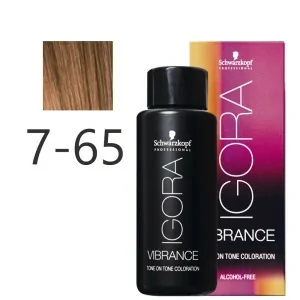 Schwarzkopf - Tonalizador Igora Vibrance 7-65 Rubio Medio Chocolate Dorado 60 ml