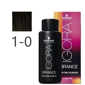 Schwarzkopf - Tonalizador Igora Vibrance 1-0 Negro Natural 60 ml