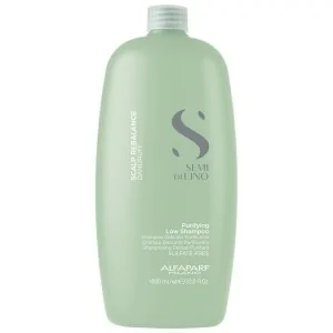 Alfaparf - Shampoo Anti-Caspa Semi di Lino Reequilíbrio do Couro Cabeludo Purificante Baixo Shampoo 1000 ml