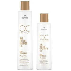 Schwarzkopf - Pack BC Bonacure Clean Time Restore Q10+ Champú 250 ml + Acondicionador 200 ml