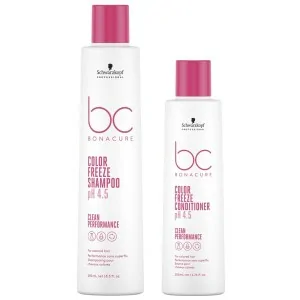 Schwarzkopf - Pack BC Bonacure Clean Color Freeze Champú 250 ml + Acondicionador 200 ml