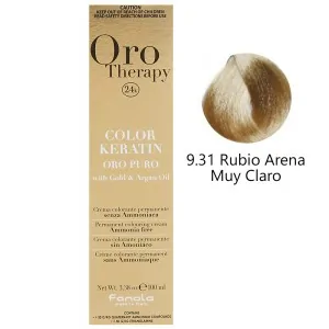 Fanola - Tinte Oro Therapy 24k Color Keratin 9.31 Rubio Arena Muy Claro 100 ml