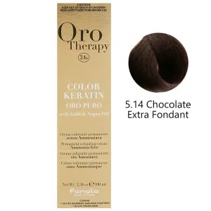 Fanola - Tinte Oro Therapy 24k Color Keratin 5.14 Chocolate Extra Fondant 100 ml