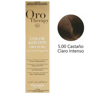 Fanola - Tinte Oro Therapy 24k Color Keratin 5.00 Castaño Claro Intenso 100 ml