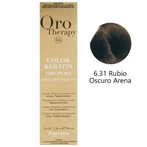 Fanola - Teinte Oro Thérapie 24k Couleur Kératine 6.31 Blond Foncé Sable 100 ml