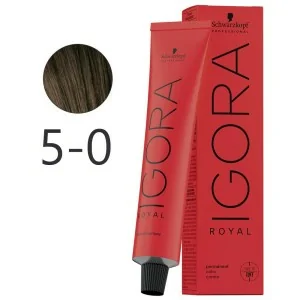 Schwarzkopf - Tinte Permanente Igora Royal 5-0 Castaño Claro Natural 60 ml