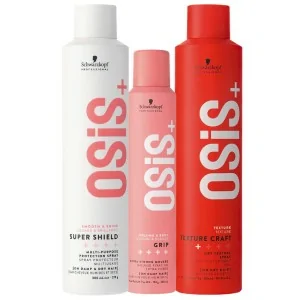 Schwarzkopf - Osis+ Pack Super Shield 300 ml + Grip 200 ml + Texture Craft 300 ml