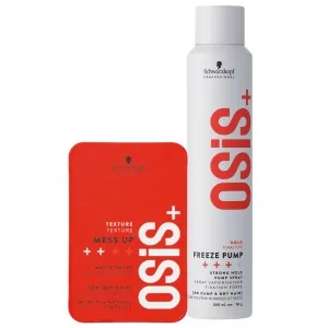 Schwarzkopf - Osis+ Pack Mess Up 100 ml + Freeze Pump 200 ml