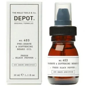 Depot - no. 403 Pre-Shave & Softening Beard Oil Fresh Black Pepper 30 ml