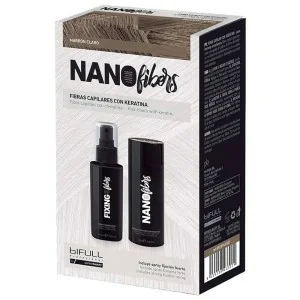 Bifull - Nano Fibras Capilares con Spray de Fijación Fuerte Color Marrón Claro 100 ml + 25 g - BFEXT43307