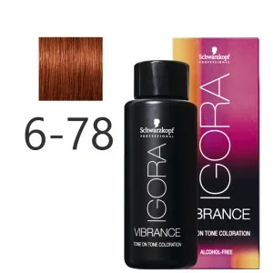 Schwarzkopf - Igora Vibrance 6-78 Loiro Escuro Vermelho...