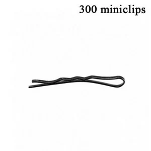Eurostil - 04088/50 - Caja 700 Miniclips Negro 25 mm