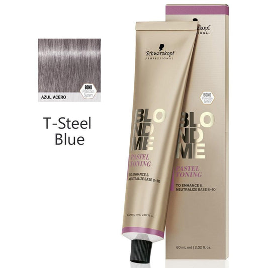 Schwarzkopf - Crema Matizadora Pastel BlondMe T-Steel Blue 60 ml