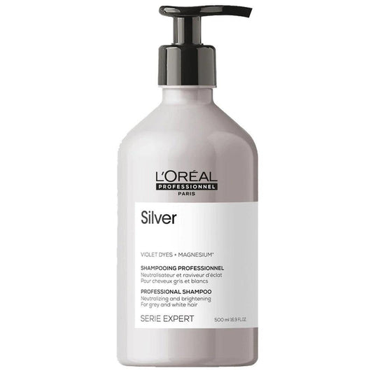 L'Oréal Professionnel - Champú para Cabellos Grises y Blancos Silver 500 ml