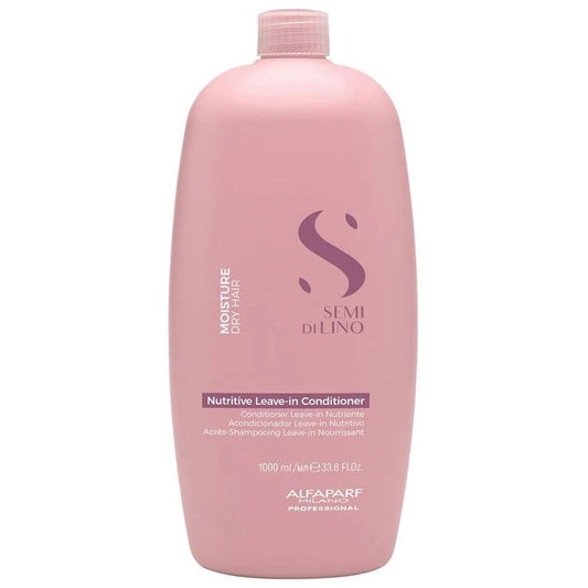 Alfaparf - Acondicionador Nutritivo Sin Enjuague Semi di Lino Moisture 1000 ml