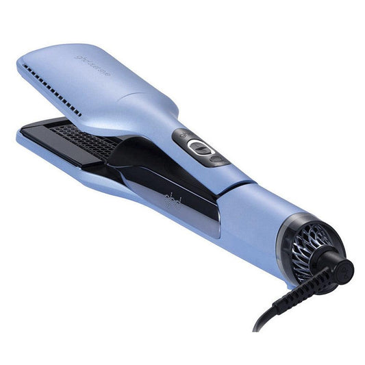 ghd - Duet Iced Luxe Edición Limitada Plancha de Pelo de Aire Caliente 2 en 1 Azul Hielo
